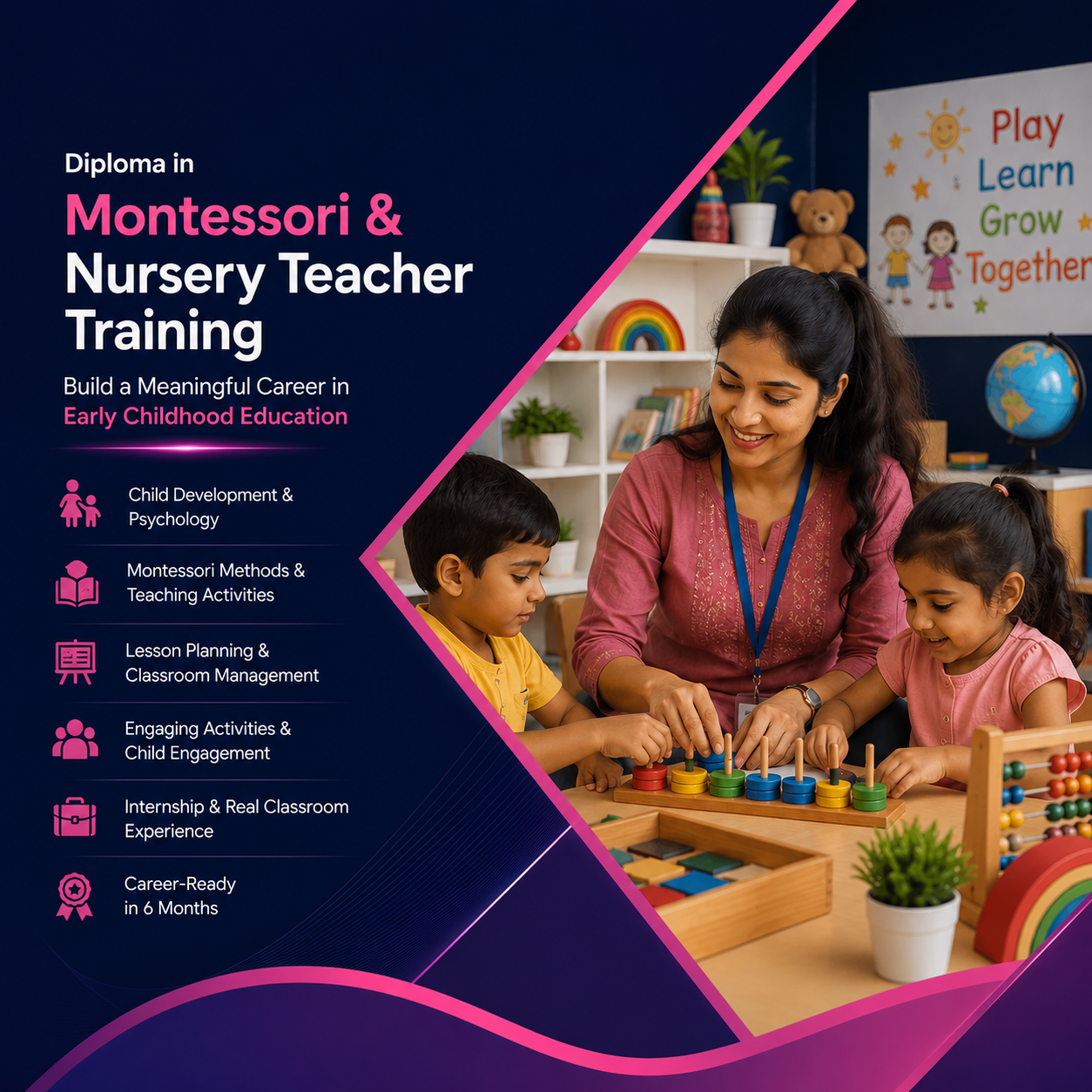 Diploma in Montessori & Nursery Teacher Training