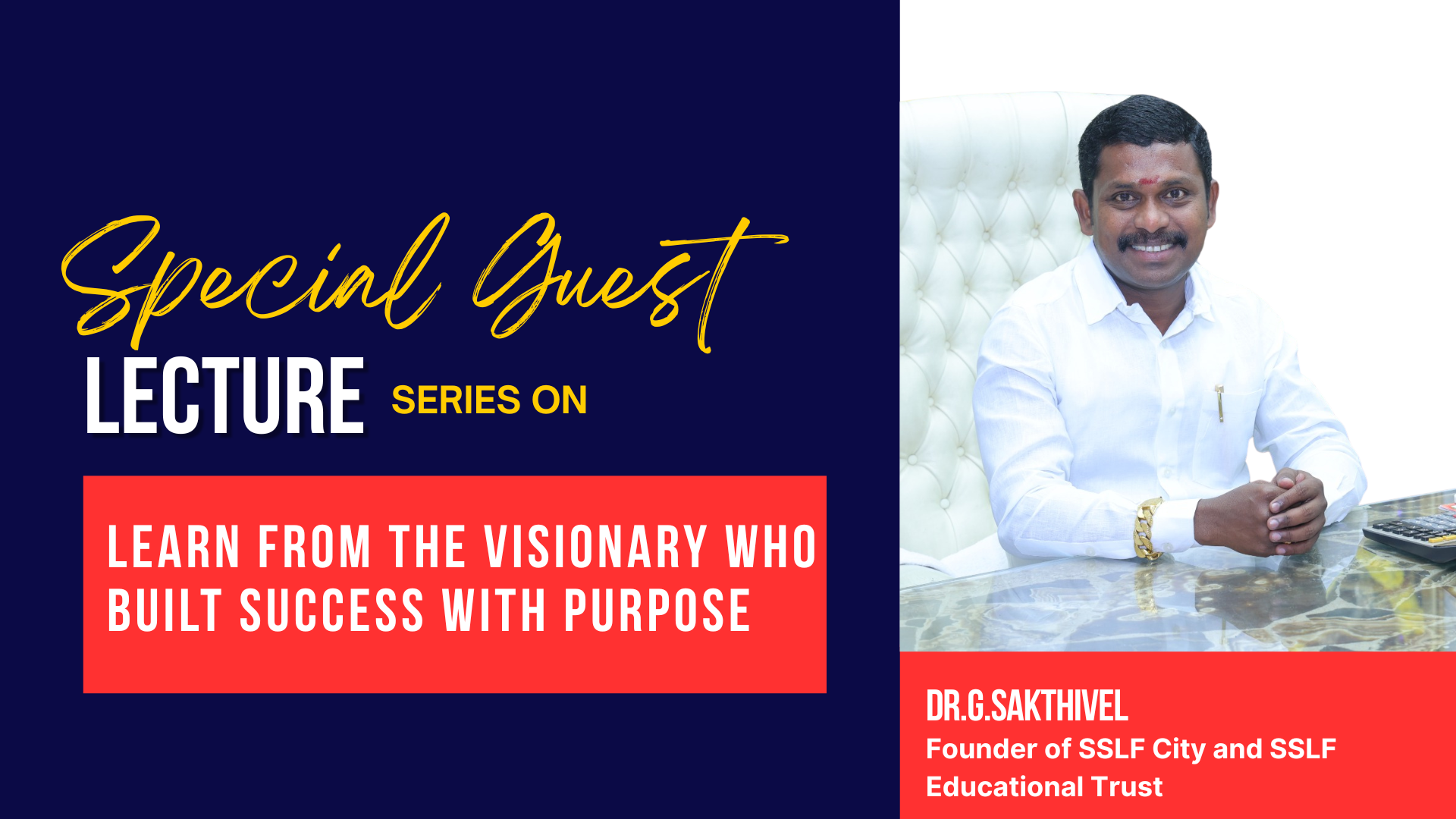 Learn from the Visionary who built success with purpose